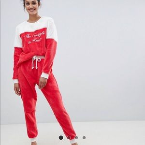 Red loungewear set
